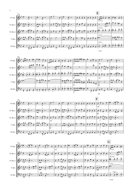 Hot Summer Rag For Recorder Quintet Page 2