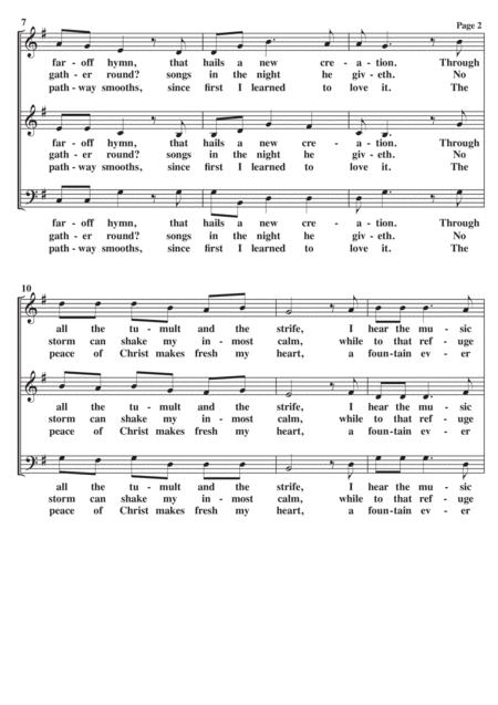 How Can I Keep From Singing A Cappella Sab Original Lyrics Page 2