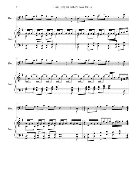 How Deep The Fathers Love For Us Trombone Piano Arr Brenda Portman Page 2