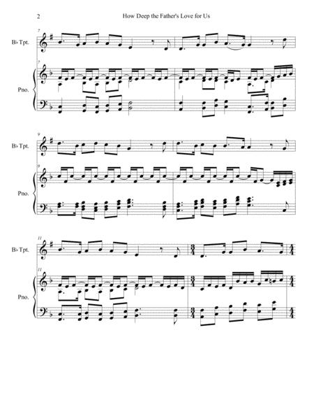 How Deep The Fathers Love For Us Trumpet Piano Arr Brenda Portman Page 2