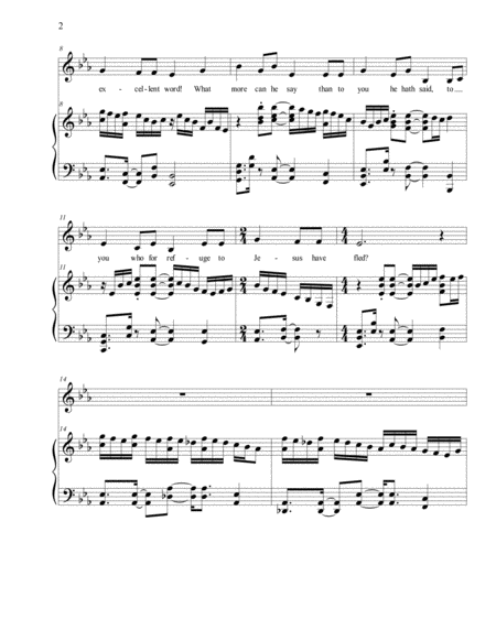 How Firm A Foundation Foundation Low Medium Voice Arr Brenda Portman Page 2