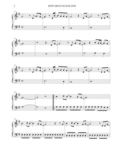 How Great Is Our God Chris Tomlin Sheet Music Easy Piano Page 2