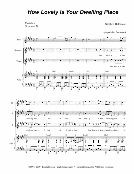 How Lovely Is Your Dwelling Place Duet For Soprano And Tenor Solo Page 2