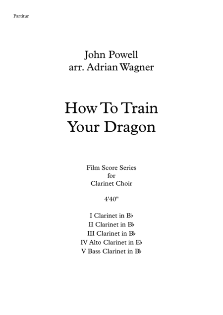 How To Train Your Dragon John Powell Clarinet Choir Arr Adrian Wagner Page 2