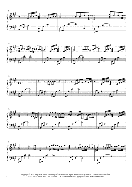 How Would You Feel Ed Sheeran Piano Page 2