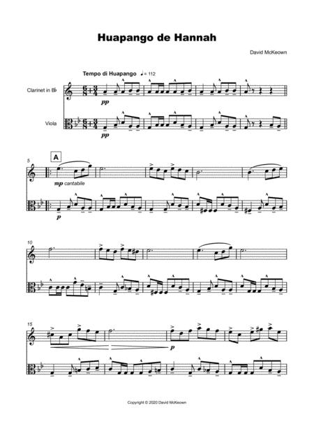 Huapango De Hannah For Clarinet And Viola Duet Page 2