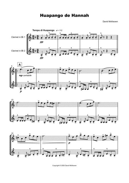 Huapango De Hannah For Clarinet Duet Page 2