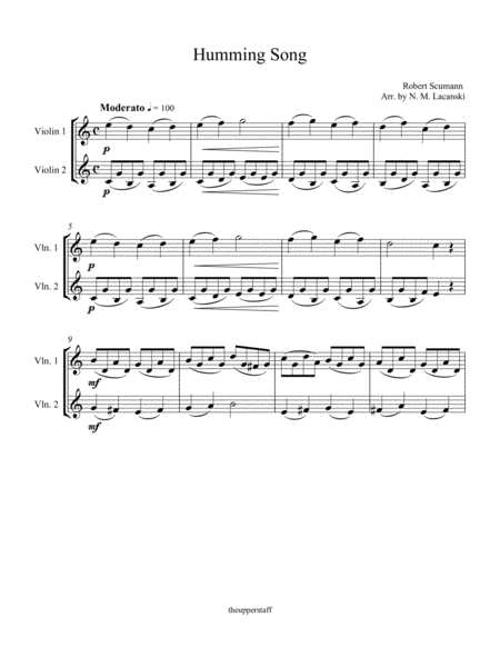 Humming Song Page 2