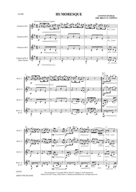 Humoresque Clarinet Quartet Page 2