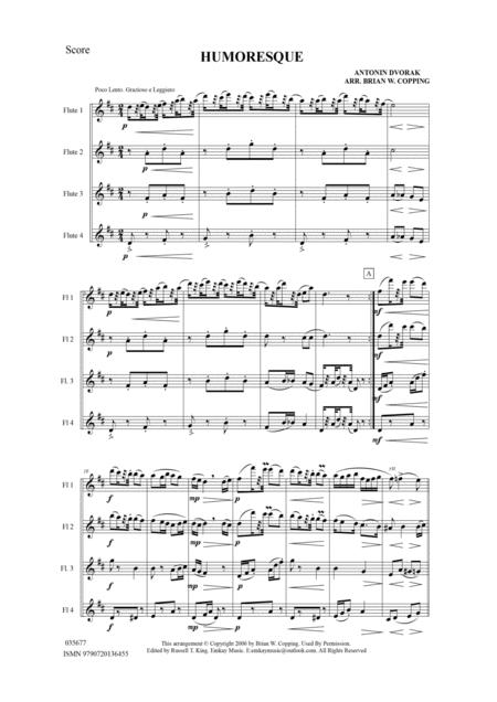 Humoresque Flute Quartet Page 2