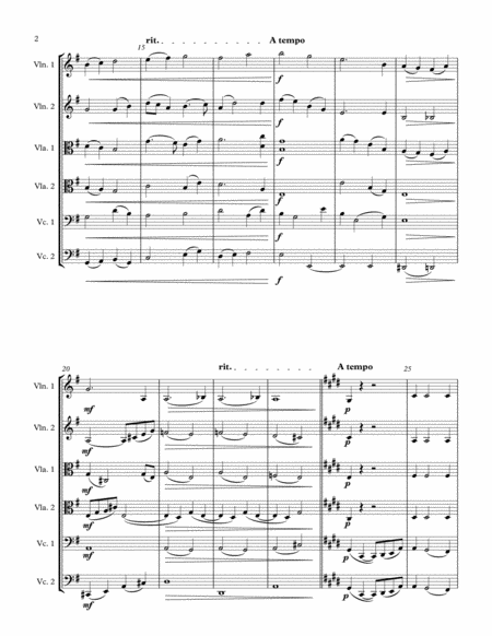 Hush For String Sextet Page 2