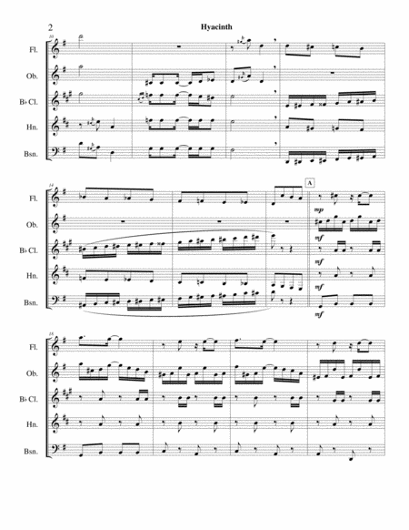 Hyacinth Rag G Botsford Woodwind Quintet Page 2