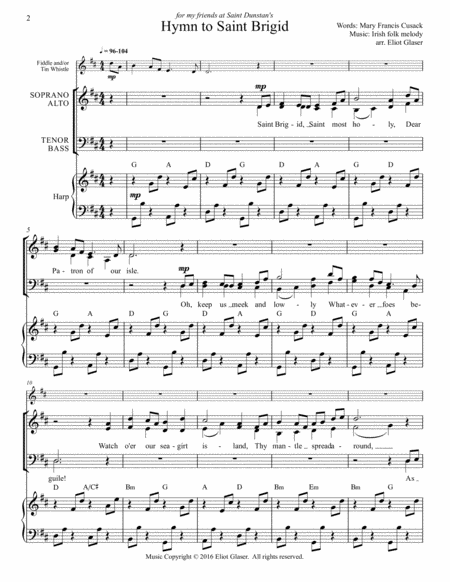Hymn To Saint Brigid Page 2