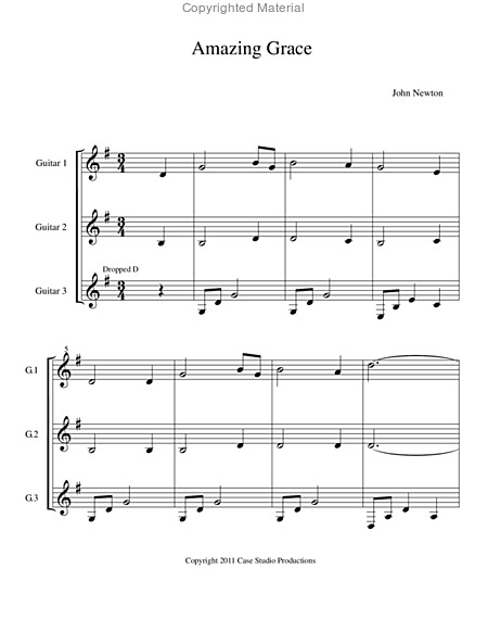 Hymns For Guitar Trio Book I Page 2