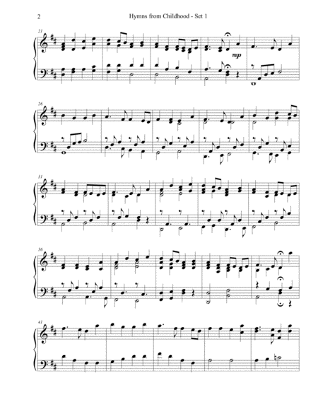 Hymns From Childhood Set 1 Piano Solo Page 2