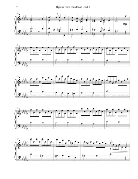 Hymns From Childhood Set 7 Piano Solo Page 2