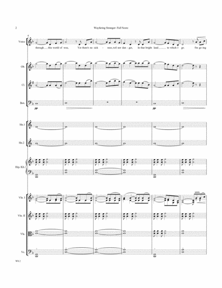 I Am A Poor Wayfaring Stranger Solo Voice High Voice And Orchestra Page 2