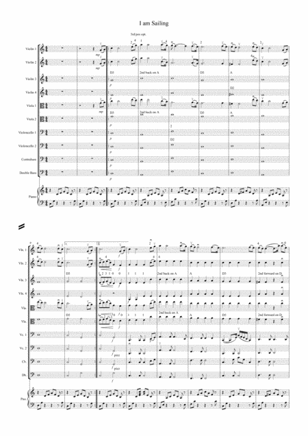 I Am Sailing For Easy String Orchestra Page 2