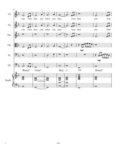 I Can Hear You With String Quartet Page 2