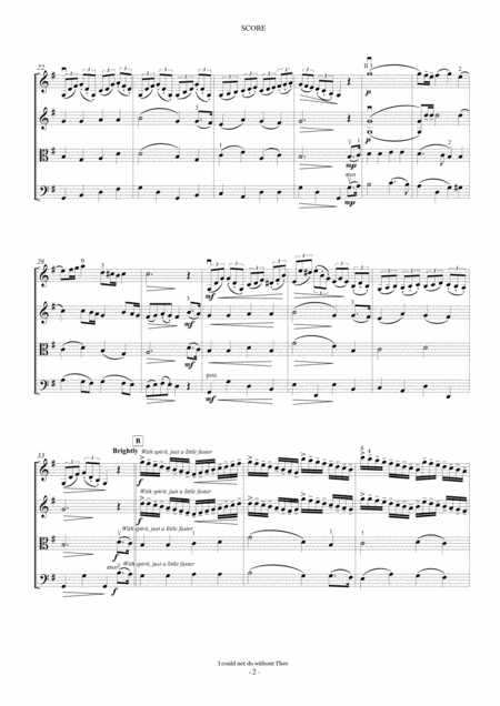 I Could Not Do Without Thees Quartet Page 2