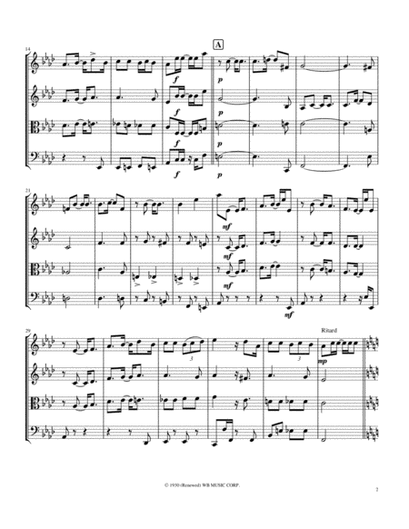 I Got Rhythm Gershwin String Quartet Page 2