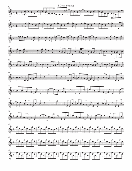 I Gotta Feeling Flute Page 2