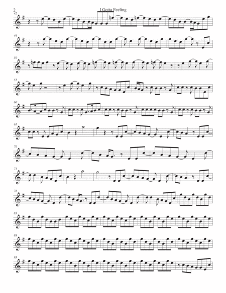 I Gotta Feeling Trumpet Page 2