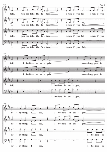 I Have A Dream A Cappella Page 2