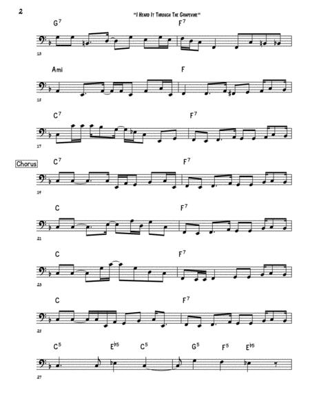 I Heard It Through The Grapevine Temptations Version Bass Guitar Page 2