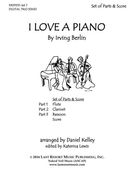 I Love A Piano For Woodwind Trio Page 2