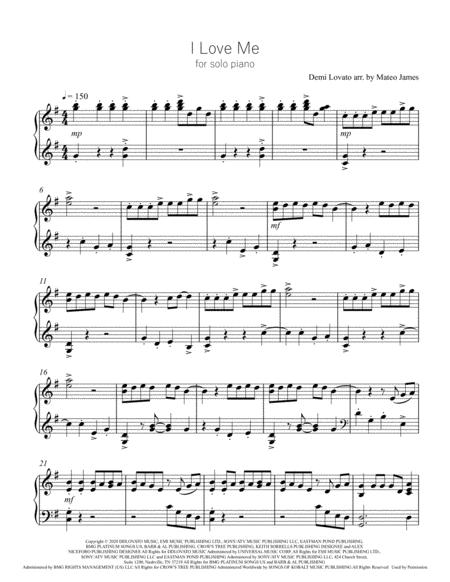 I Love Me Advanced Piano Solo Page 2