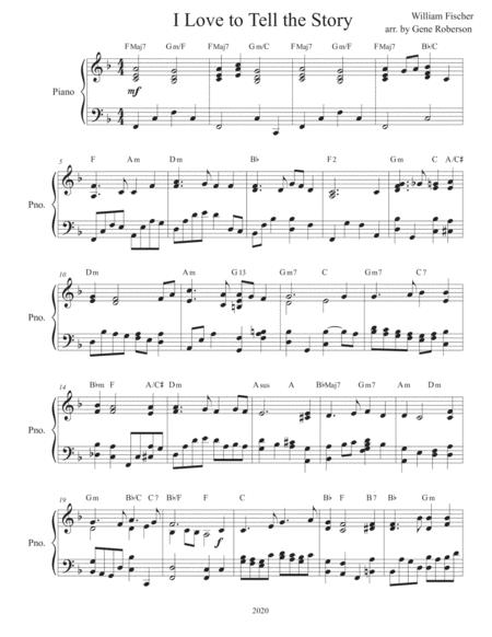 I Love To Tell The Story Piano Solo Page 2