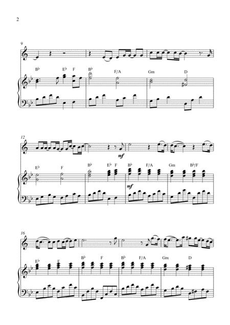 I Love You Bb Trumpet Solo And Piano Accompaniment Page 2