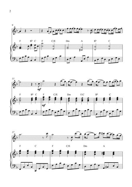 I Love You Oboe Solo And Piano Accompaniment With Chords Page 2