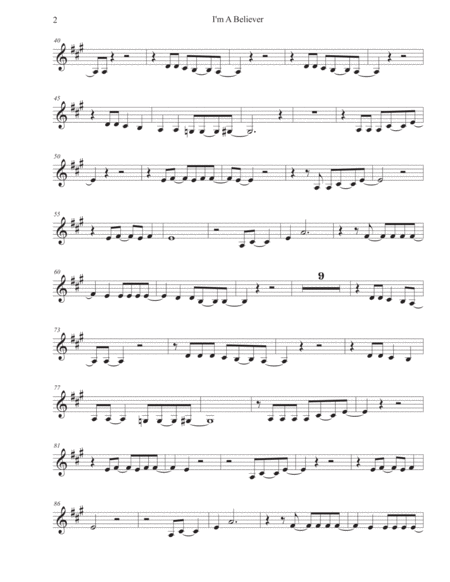 I M A Believer Trumpet Page 2