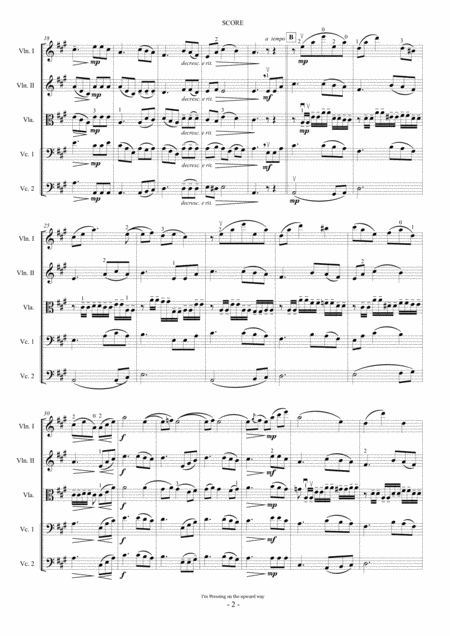 I M Pressing On The Upward Way String Quintet Page 2