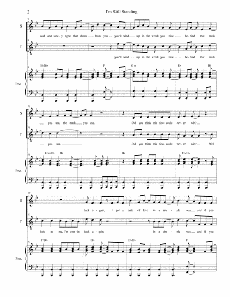 I M Still Standing Duet For Soprano And Tenor Solo Page 2