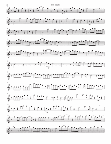 I M Yours Oboe Page 2