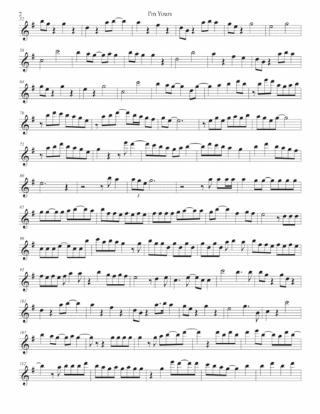 I M Yours Soprano Sax Page 2