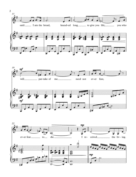 I Received The Living God Solo For Low Voice And Piano Page 2