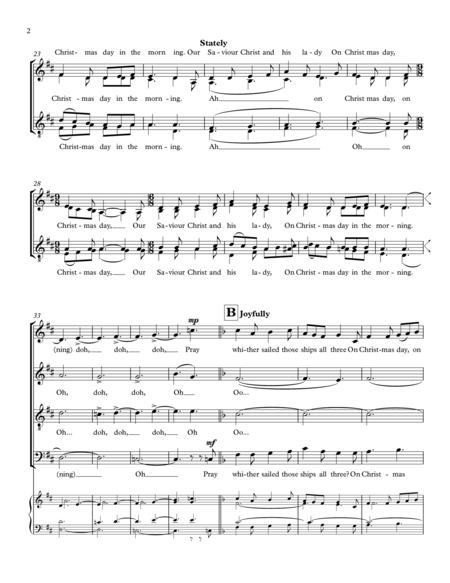 I Saw Three Ships Satb Arr Casey Rule Page 2