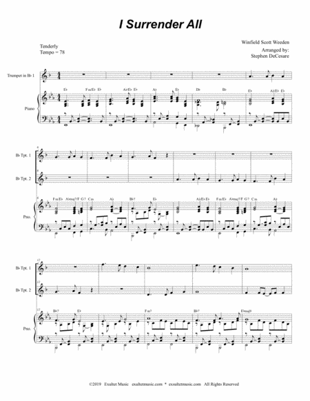 I Surrender All Duet For Bb Trumpet Page 2