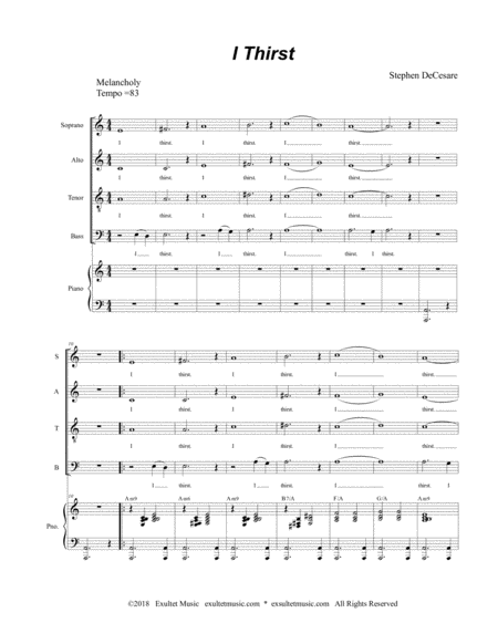 I Thirst For Satb Page 2