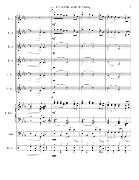 I Ve Got The World On A String Flute Choir Page 2