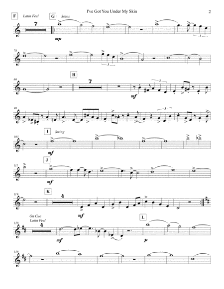 I Ve Got You Under My Skin Bass Flute Page 2