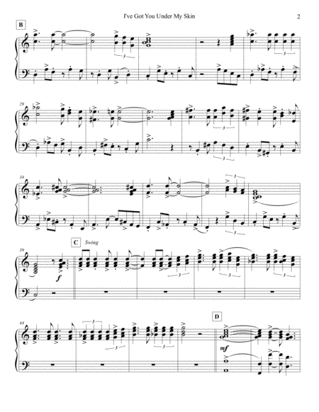 I Ve Got You Under My Skin Electric Piano Page 2