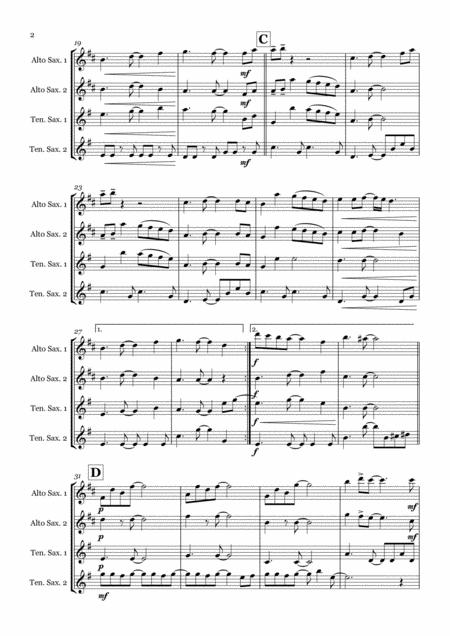 I Want It That Way By The Backstreet Boys Saxophone Quartet Aatt Page 2