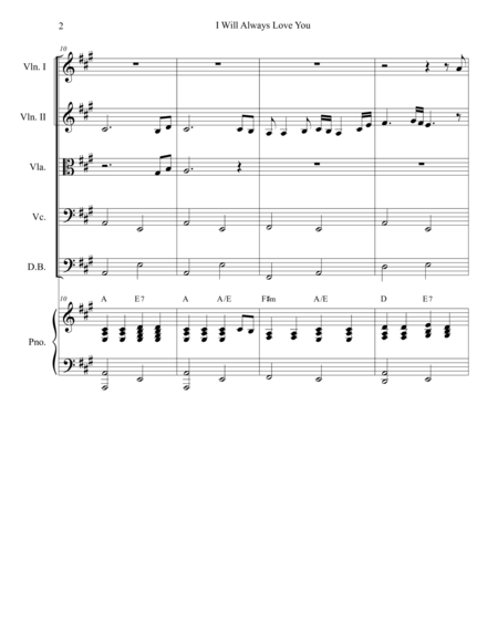 I Will Always Love You For String Quintet Page 2