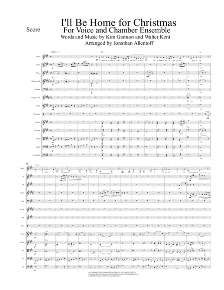 I Will Be Home For Christmas For Voice Chamber Ensemble Page 2