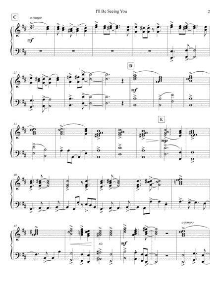 I Will Be Seeing You Strings Electric Piano Page 2